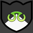 Green-Eyes B&W Cat